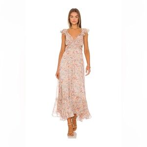 ASTR The Label Ruffled Floral Maxi Dress